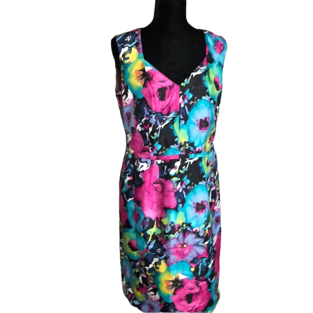 Black Label Evan Picone May orchid dress size 8